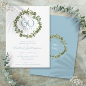 60e Diamond Wedding Jubileum Woodland Garland Kaart