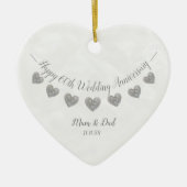 60e Diamond Wedding trouwdag tussen moeder en vade Keramisch Ornament (Voorkant)