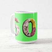 60e Floral Milestone Verjaardag Jubileum Koffiemok (Voorkant links)