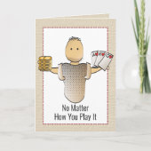 60e Funny Poker Gambling Birthday Kaart voor hem (Voorkant)