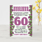 60e Gardener Pun Wordplay Birthday Kaart (Gele Bloem)