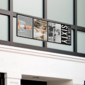 60e geboortedag foto-banner spandoek (Buitenkant Gebouw)