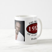 60e geboortedag foto foto foto geboortedatum legge koffiemok (Voorkant rechts)