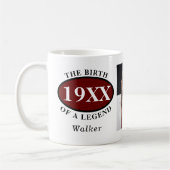 60e geboortedag foto foto foto geboortedatum legge koffiemok (Links)