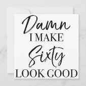 60e geboortedag kaart (Voorkant)