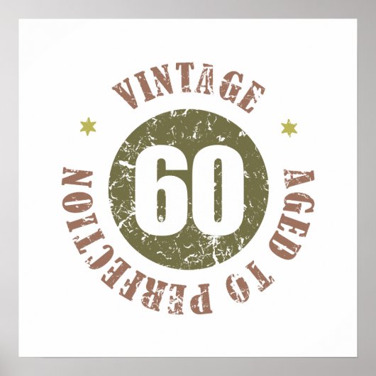 60e  geboortedag poster (Voorkant)