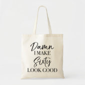60e geboortedag tote bag (Voorkant)