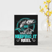 60e Gevist Grappig Verjaardag Shirt Visser Keepin Kaart (Gele Bloem)