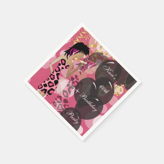 60e Girl Birthday Bash | SJABLOON | DIY Servetten (Hoek)