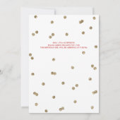 60e Glitter Confetti Surprise Party Invitation Kaart (Achterkant)