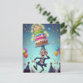 60e Grappige Opa Balanceren Verjaardag Cake kaarte (Staand voorkant)