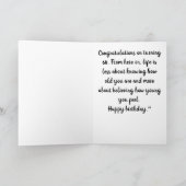 **60e GROTE DAG** WENST NAAR EEN MOOIE VROUWENAUTO Kaart (Binnen)