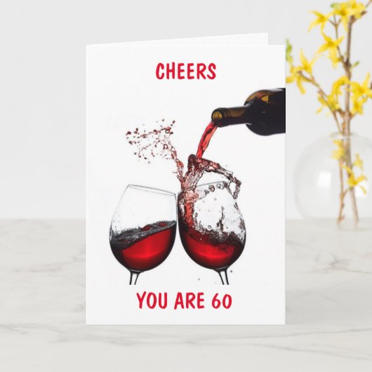 **60e halve dag** CELEBRATE EN CHEERT NAAR U Kaart (Gele Bloem)