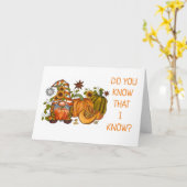 ***60e halve dag** COMICAL GNOME Card Kaart (Gele Bloem)