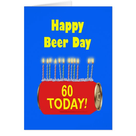 60e Happy Beer Day Verjaardag (Voorkant)