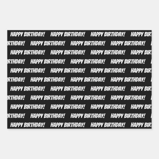 60e Happy Birthday - papier met aangepaste naam om Inpakpapier Vel (Voorkant 3)