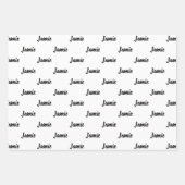 60e Happy Birthday - papier met aangepaste naam om Inpakpapier Vel (Voorkant 2)