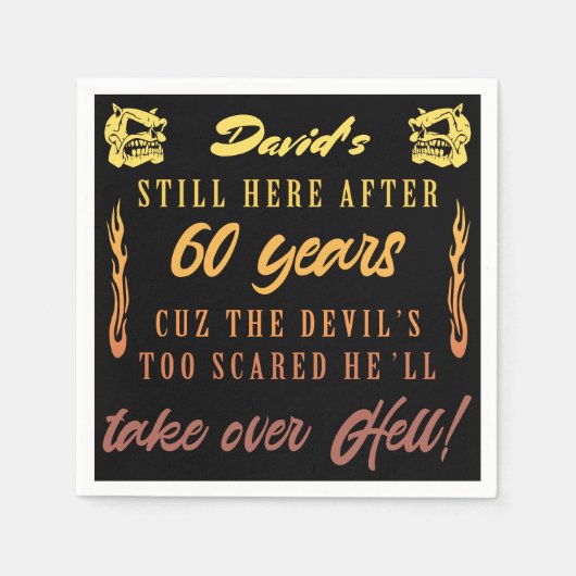 60e Humor op de geboorte van mannen Servet (Voorkant)