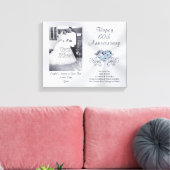 60e huwelijksgeschenk voor Jubilea. FOTO Canvas Afdruk (Insitu (Woonkamer))