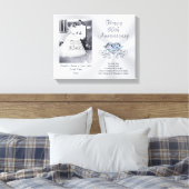60e huwelijksgeschenk voor Jubilea. FOTO Canvas Afdruk (Insitu (Slaapkamer))