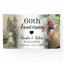 60e huwelijksjubileum aangepaste 2 foto collage