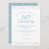 60e huwelijksjubileum Datum wijzigen Confetti Kaart (Voorkant / Achterkant)