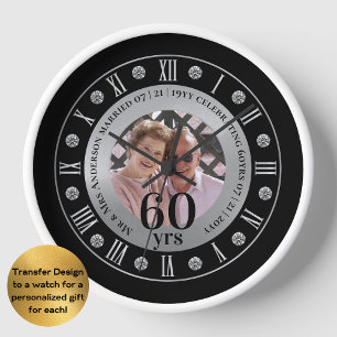 60e Huwelijksjubileum FOTO Cadeau Diamant Zestig