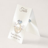 60e huwelijksjubileum Tafelnummerkaarten Kaart (Achterkant)