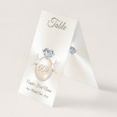 60e huwelijksjubileum Tafelnummerkaarten Kaart (Voorkant)