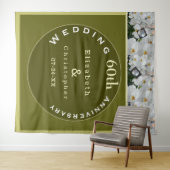 60e huwelijksverjaardag Diamanten Orchidee Wandkleed (In Situ (horizontaal))