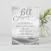 60e huwelijksverjaardag Elegant afdrukbaar Kaart (Staand voorkant)