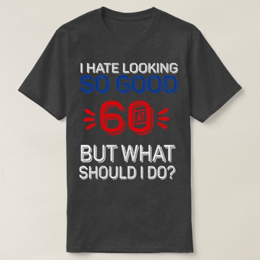 60e huwelijksverjaardag voor hem haar 60e verjaard t-shirt (Design voorkant)