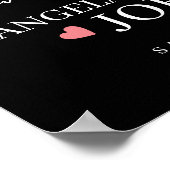 60e jaar getrouwd Bruiloft Jubileum Foto Poster (Hoek)