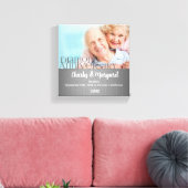 60e Jubileum 8x8 Persoonlijke foto Canvas Afdruk (Insitu (Woonkamer))