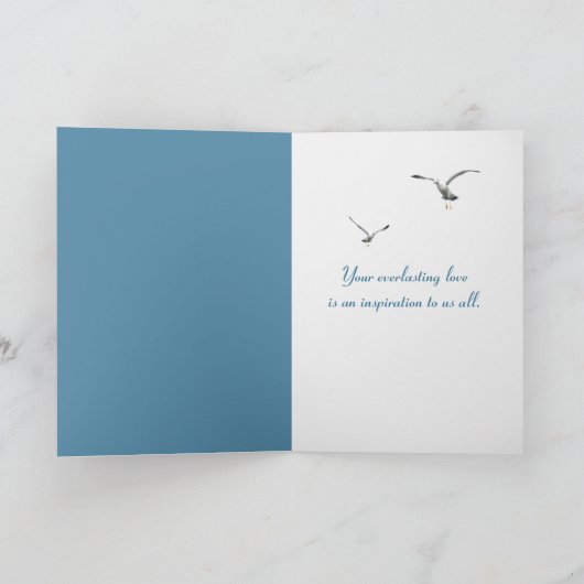 60e Jubileum Beach Hearts Kaart (Binnen)