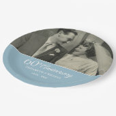 60e Jubileum bruiloft foto diamant Papieren Bordje (Gekanteld)