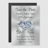 60e Jubileum Custom Save the Date Magnets (Voorkant / Achterkant)