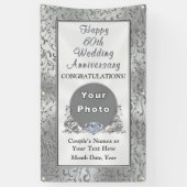 60e Jubileum Decoration Ideas, Diamond Banner (Verticaal)