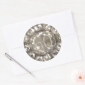60e Jubileum Diamond Bruiloft 60 Jaar Jubileum Ronde Sticker (Envelop)