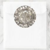 60e Jubileum Diamond Bruiloft 60 Jaar Jubileum Ronde Sticker (Tas)