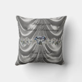 60e Jubileum Diamond Heart Kussen (Achterkant)
