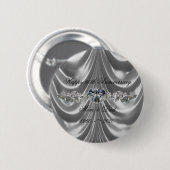60e Jubileum Diamond Heart Ronde Button 5,7 Cm (Voorkant /achterkant)