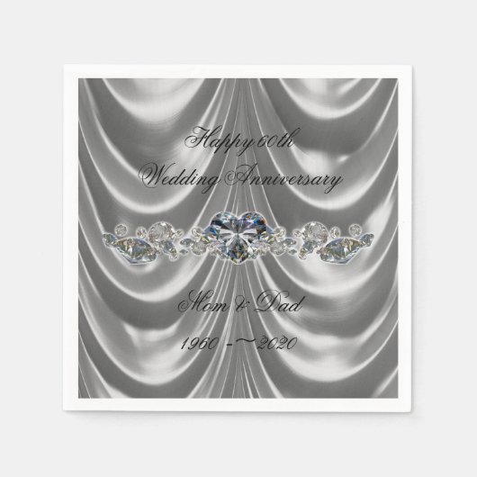 60e Jubileum Diamond Heart Servet (Voorkant)