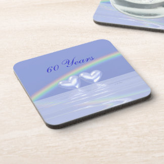 60e Jubileum Diamond Hearts Bier Onderzetter