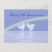 60e Jubileum Diamond Hearts Briefkaart (Voorkant)