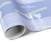 60e Jubileum Diamond Hearts Cadeaupapier (Rol Hoek)