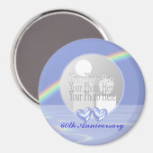 60e Jubileum Diamond Hearts (foto lijst) Magneet (Voorkant / Achterkant)