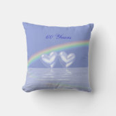 60e Jubileum Diamond Hearts Kussen (Voorkant)