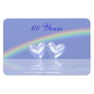 60e Jubileum Diamond Hearts Magneet