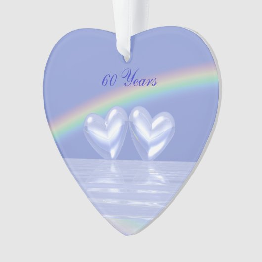 60e Jubileum Diamond Hearts Ornament (voorkant)